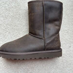Classic Brown Short Leather Boot